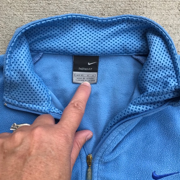 Nike Fleece Quarter Zip Pullover Medium - Picture 3 of 6